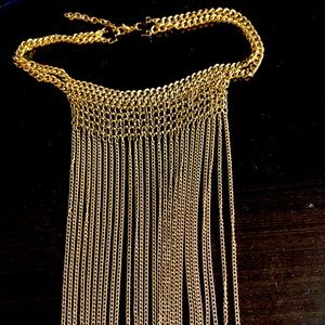 Shine for NYE!  Order now! Gorgeous gold bib necklace